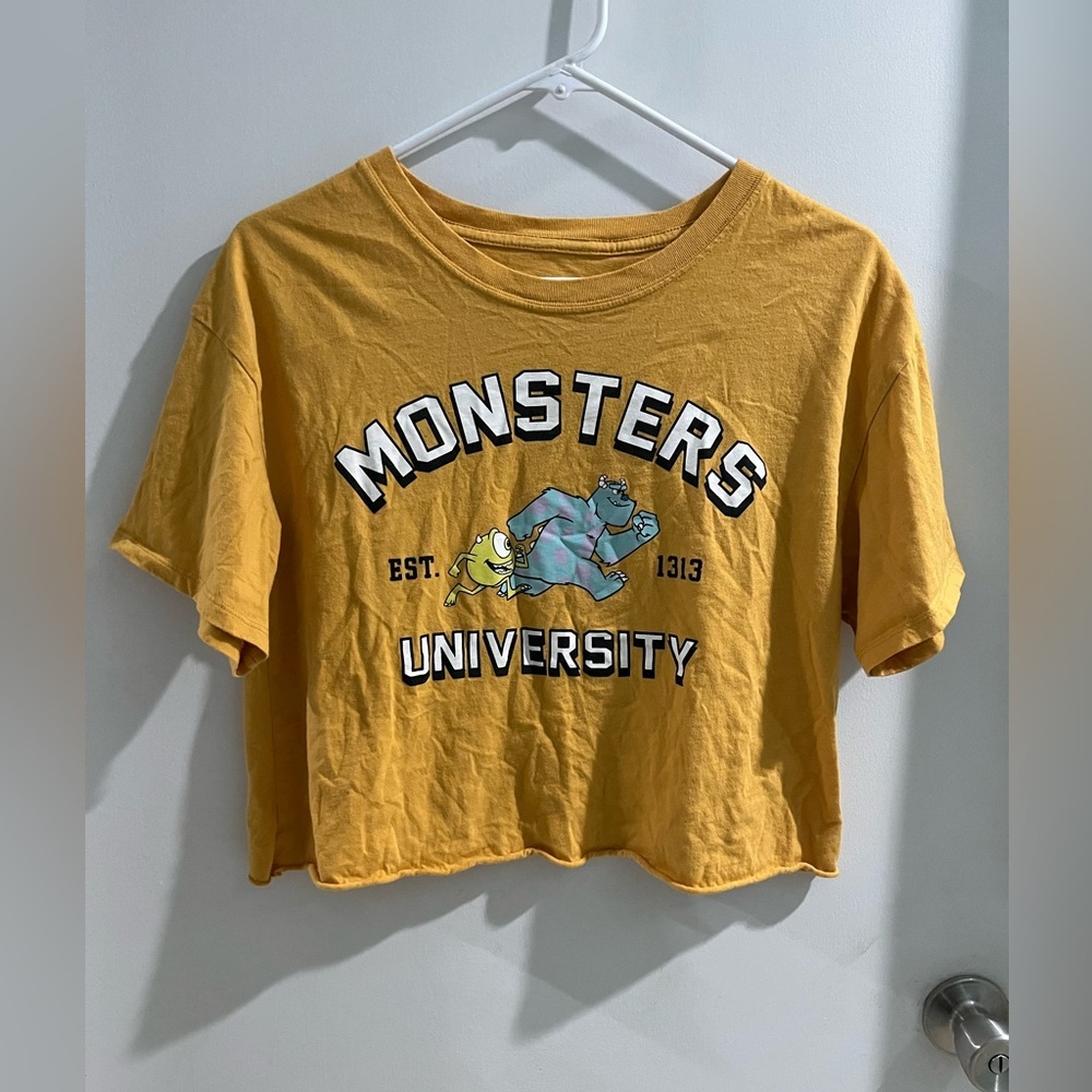 Monsters University Graphic Crop Tee, size large
